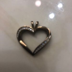 Gold Heart Necklace Pendant